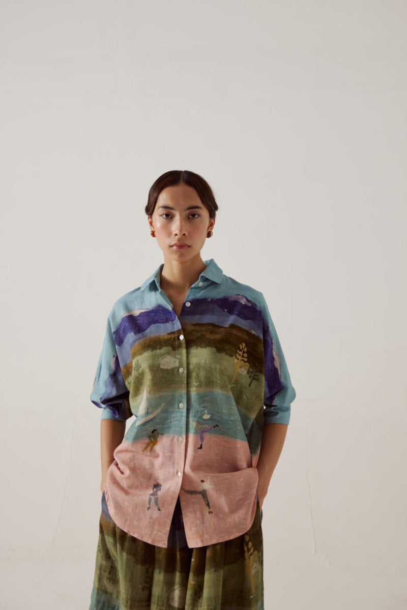 Kiera Shirt-Skater cotton by CORD in multi for women Worldwide