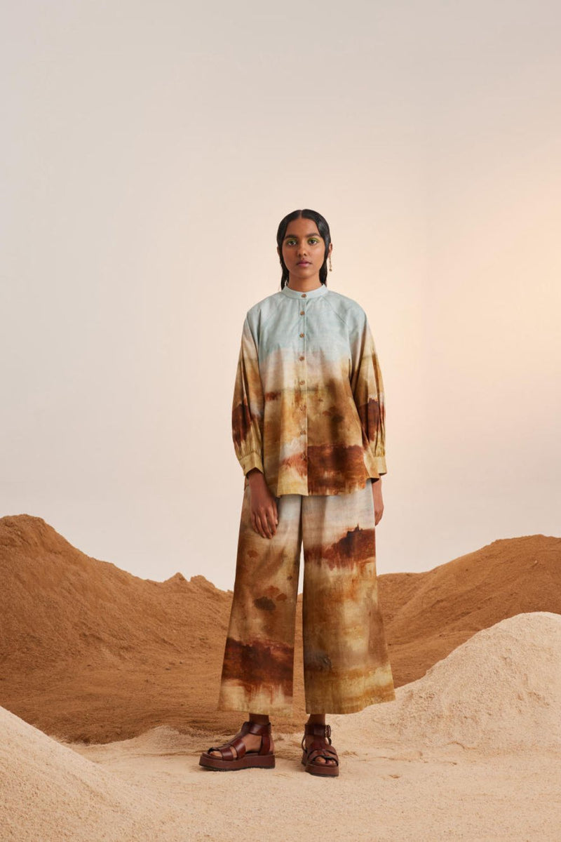 A-Line Shirt-Blotch cotton Top & Tunics,Shirt by CORD for women Worldwide
