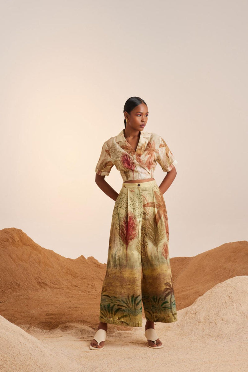 Wide leg pants -Woods cotton Bottoms by CORD for women Worldwide