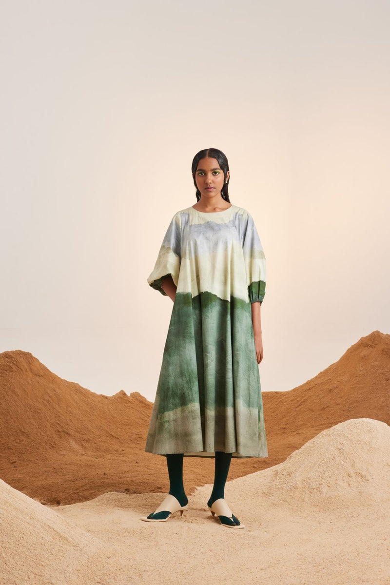 Umbrella Dress-Earth cotton Dress by CORD for women Worldwide
