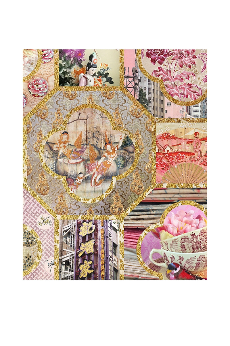Chinoiserie In Gold & Blush Pinks