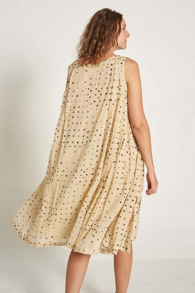 Pleated Cribble Dress