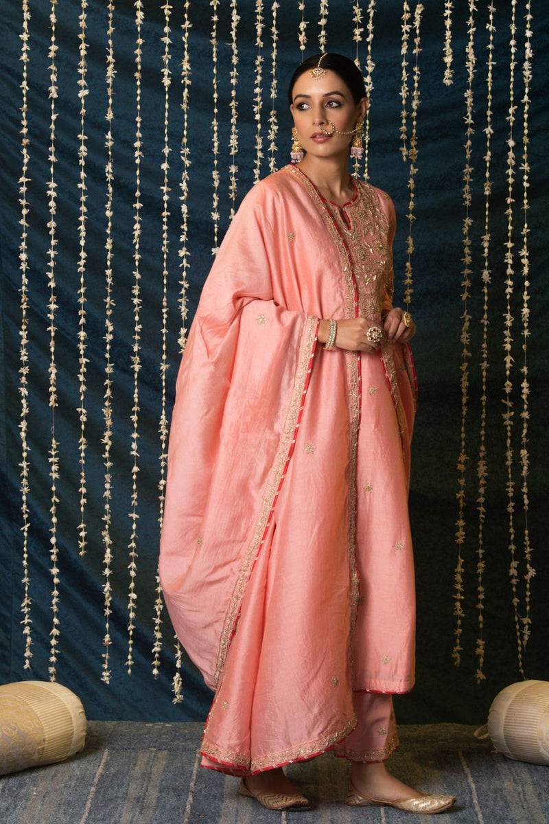 Kashi Kurta Set silk by Maison Shefali for women Worldwide