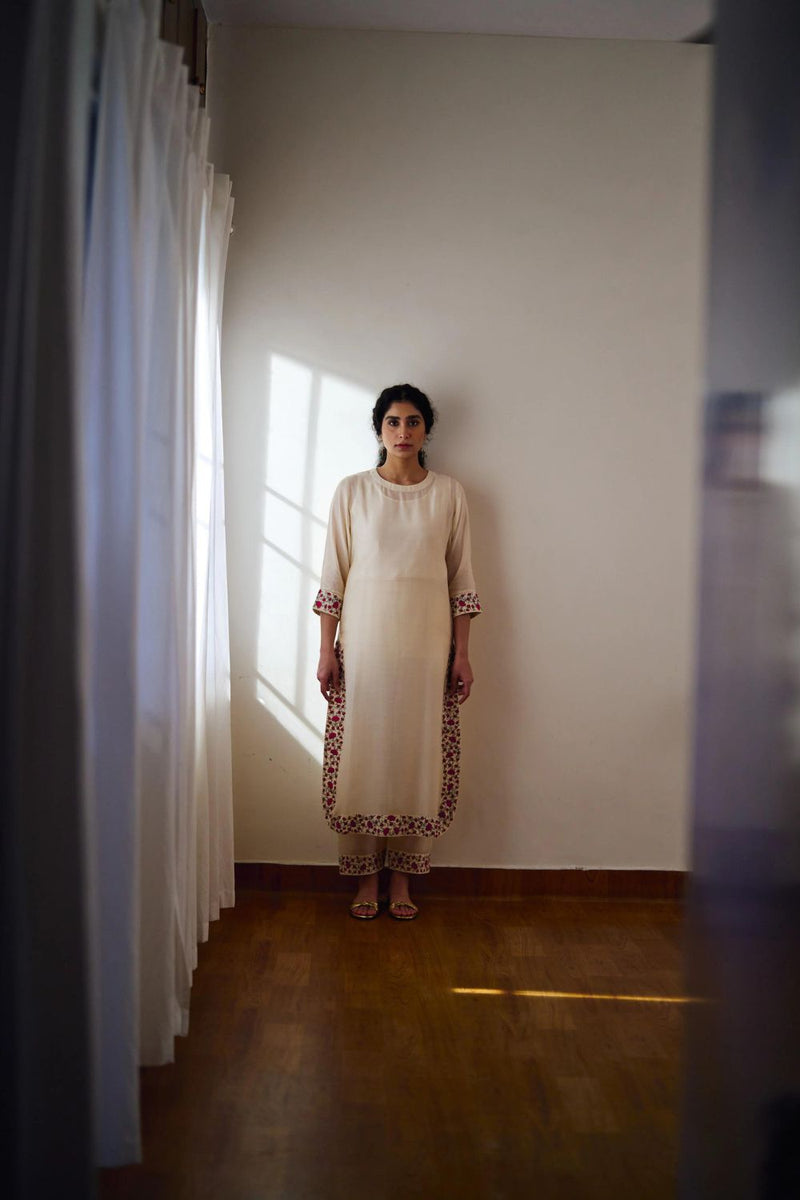 Elle ivory kurta set