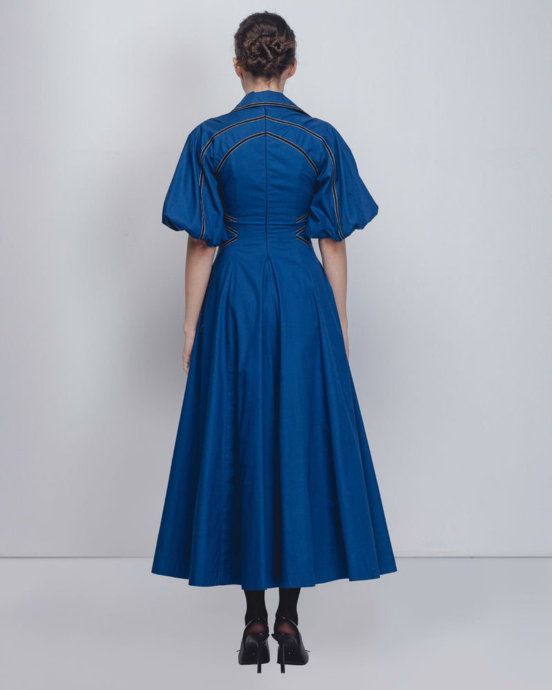 Ventana Dress - Cobalt cotton by Leh Studios for women Worldwide