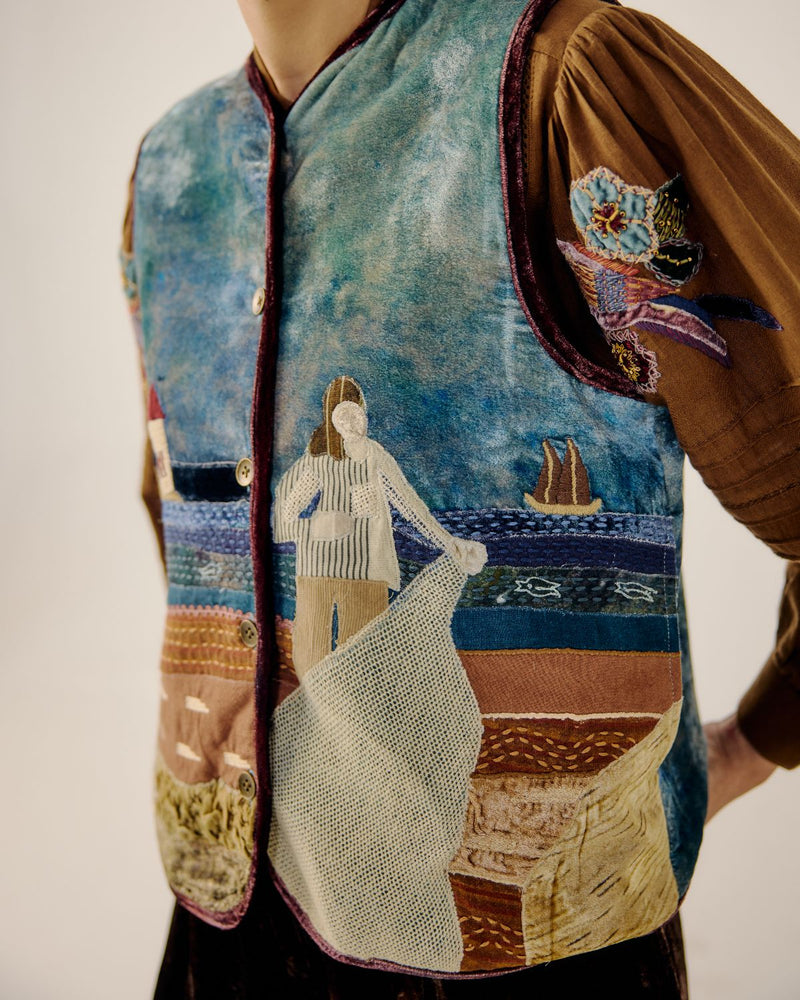 VEST-Sea Shore Appl by CORD for women Worldwide