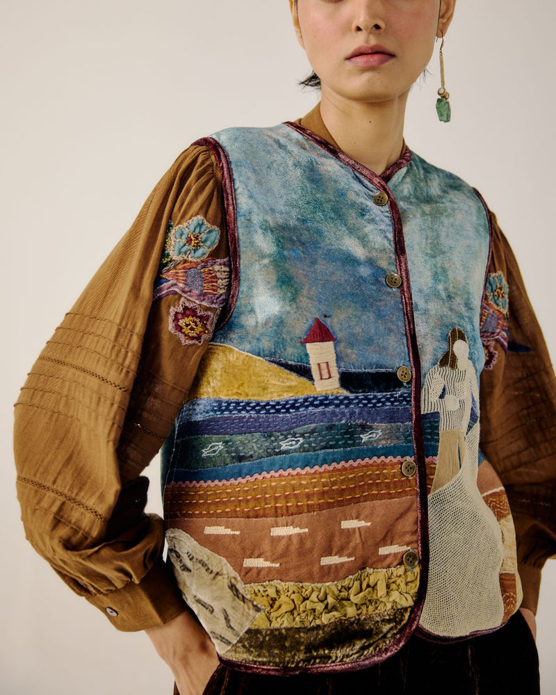 VEST-Sea Shore Appl by CORD for women Worldwide