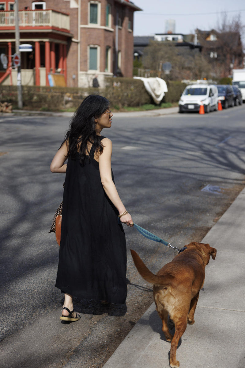 Everywhere Dress/ Vacation dress / Weekend dress-Black 100% cotton by World of Crow in black color for women Worldwide