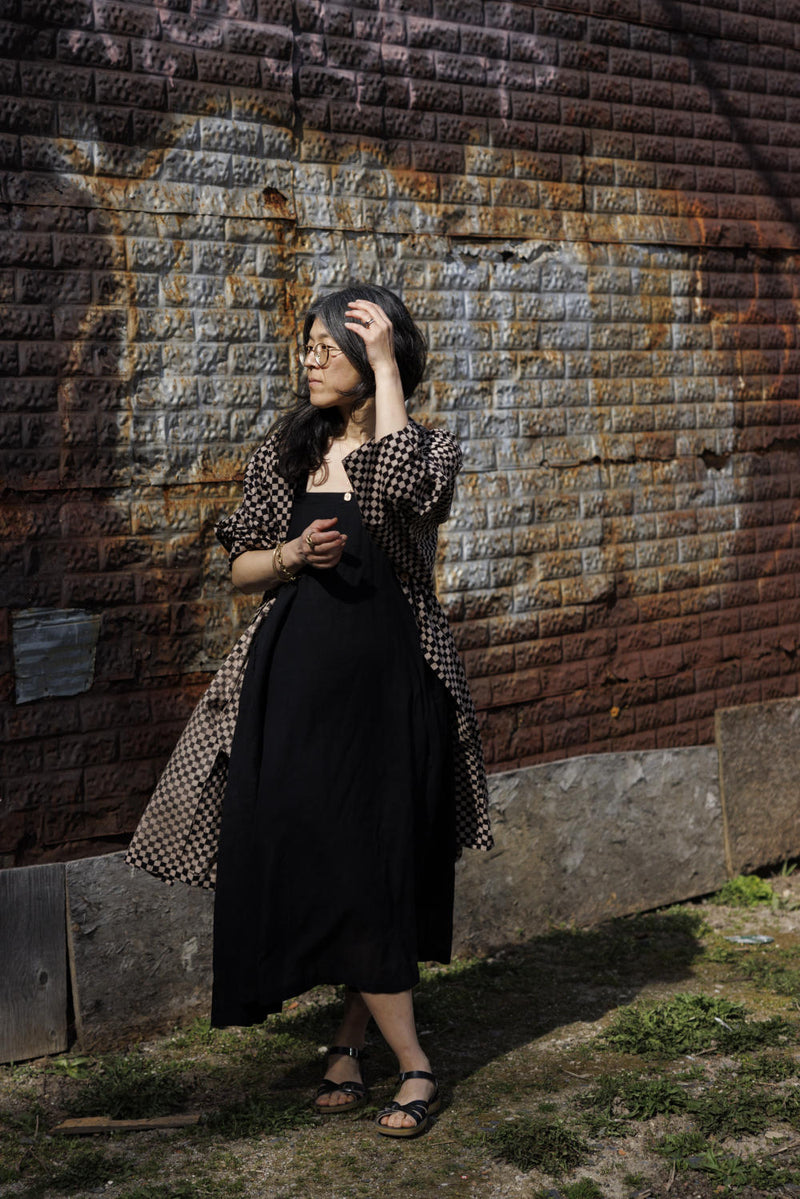 Everywhere Dress/ Vacation dress / Weekend dress-Black 100% cotton by World of Crow in black color for women Worldwide