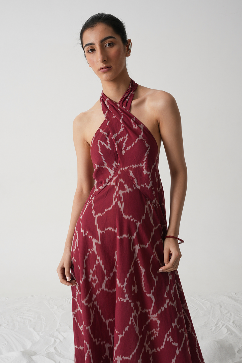 Vannam Handwoven Ikat Dress