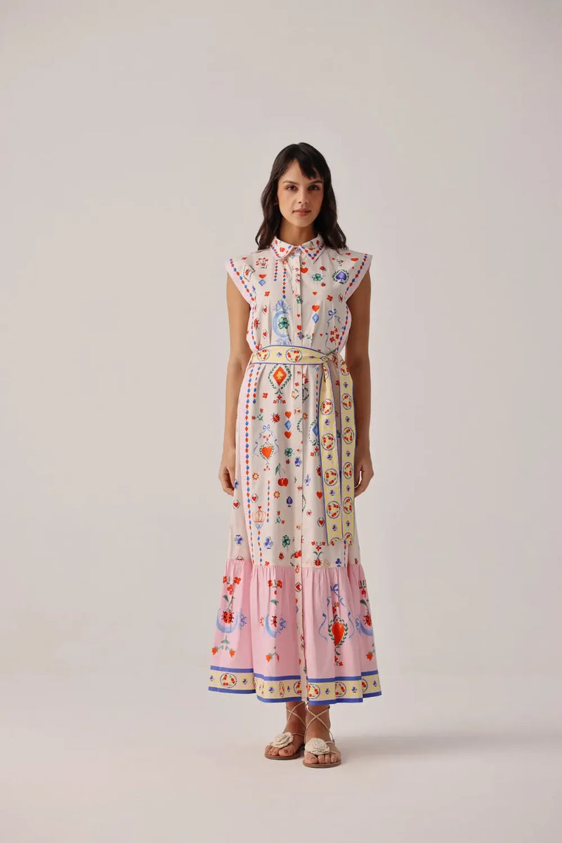 Vega Maxi - Tarot poplin by NOIB for women Worldwide