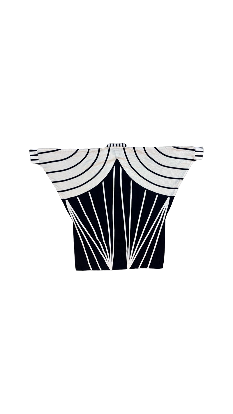 Venti Shirt Tunic-Black and White