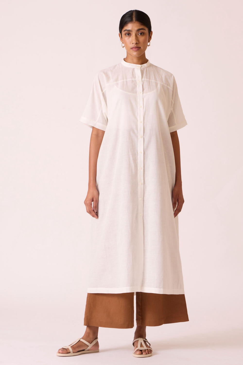 Viktor Off white Cotton Tunic