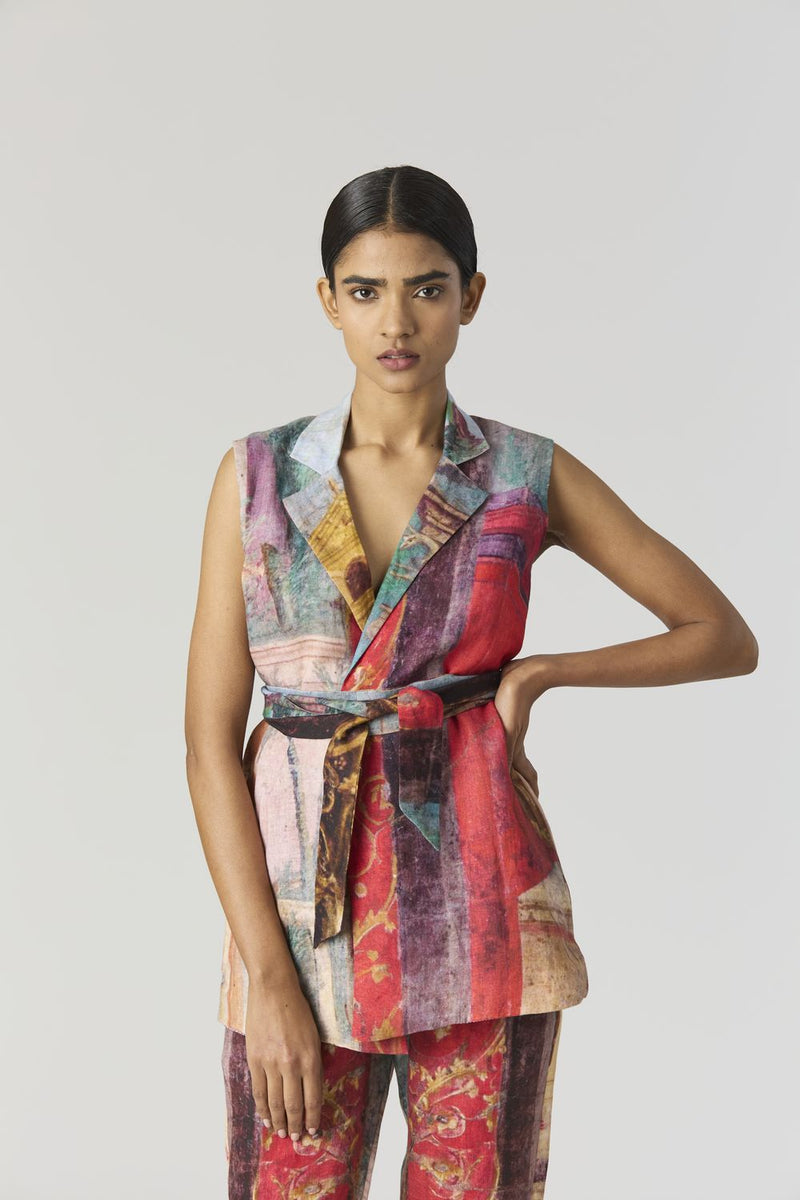 VILLA ROMA JACKET SET mul by Yam in multi color for women Worldwide