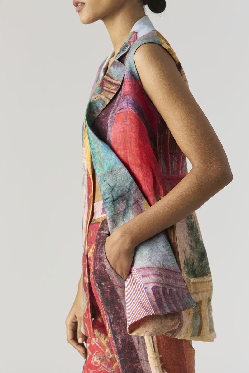VILLA ROMA JACKET SET mul by Yam in multi color for women Worldwide