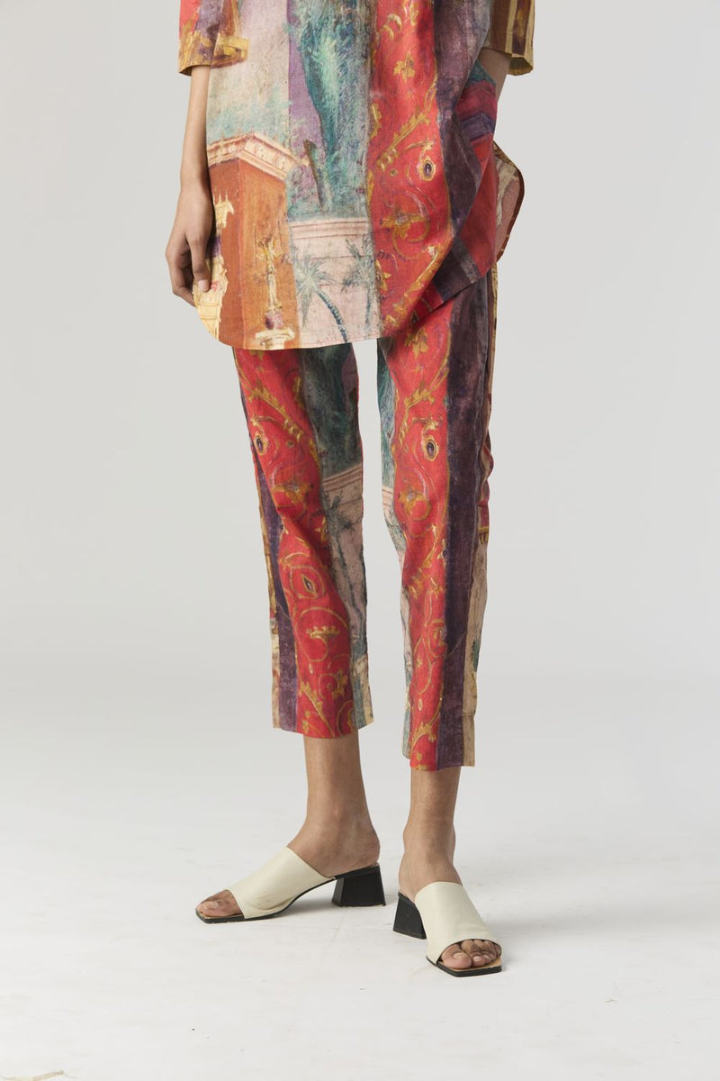 VILLA ROMA SHORT KURTA SET cotton by Yam in multi color for women Worldwide