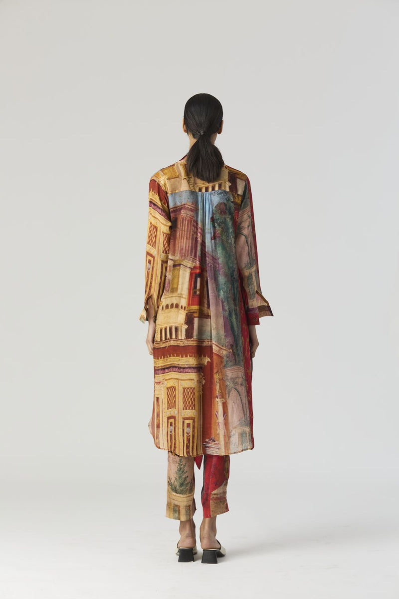 VILLA ROMA WRAP KURTA SET mul by Yam in multi color for women Worldwide