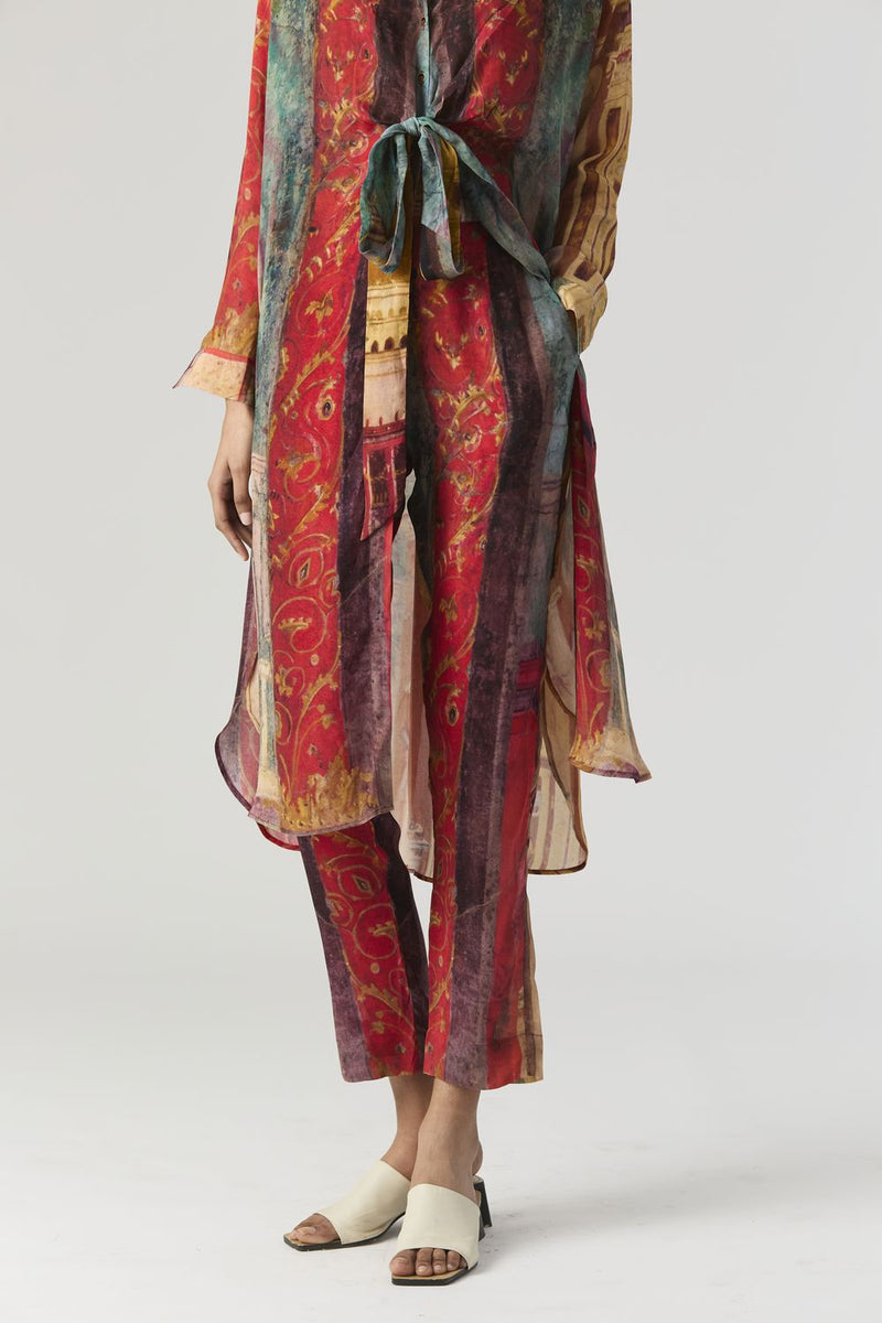 VILLA ROMA WRAP KURTA SET mul by Yam in multi color for women Worldwide