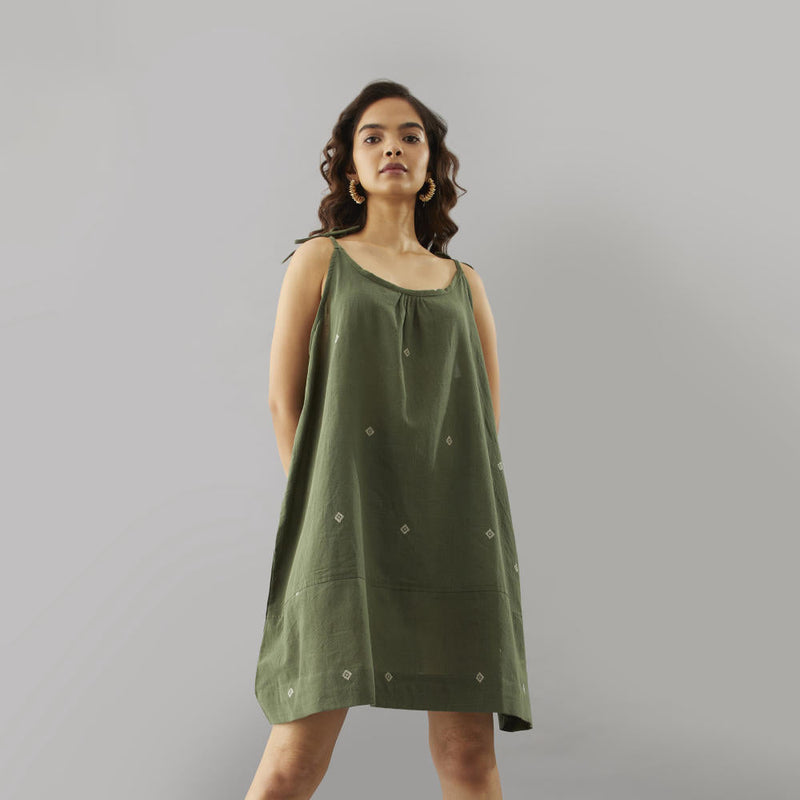 Wakana String Dress cotton by Moborr for women Worldwide