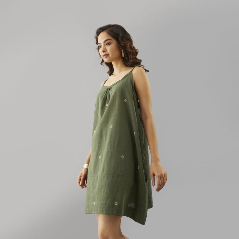 Wakana String Dress cotton by Moborr for women Worldwide