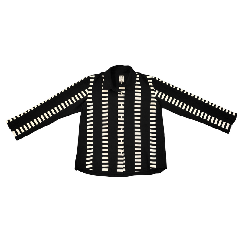 Unisex Wasim Candy Shirt cotton by Ka-Sha in black color for women Worldwide