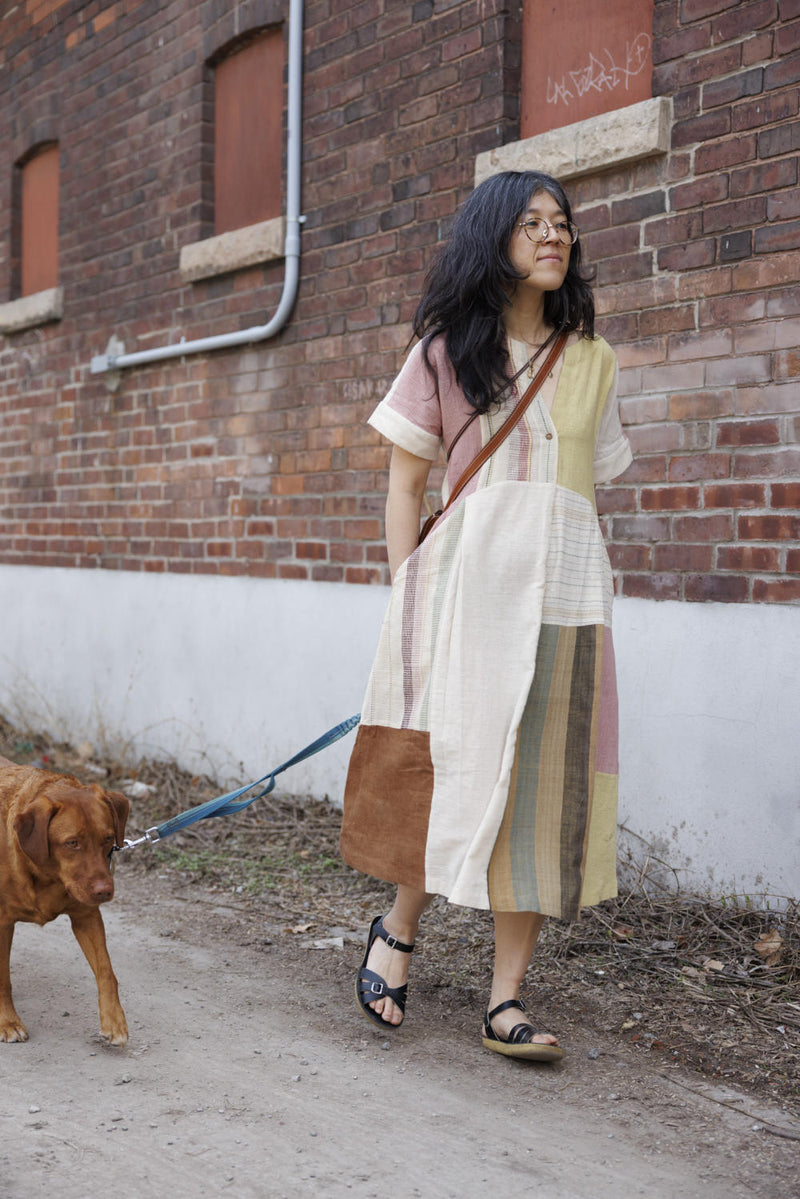 Weekend Dress — Organic 100% cotton by World of Crow in multi color for women Worldwide