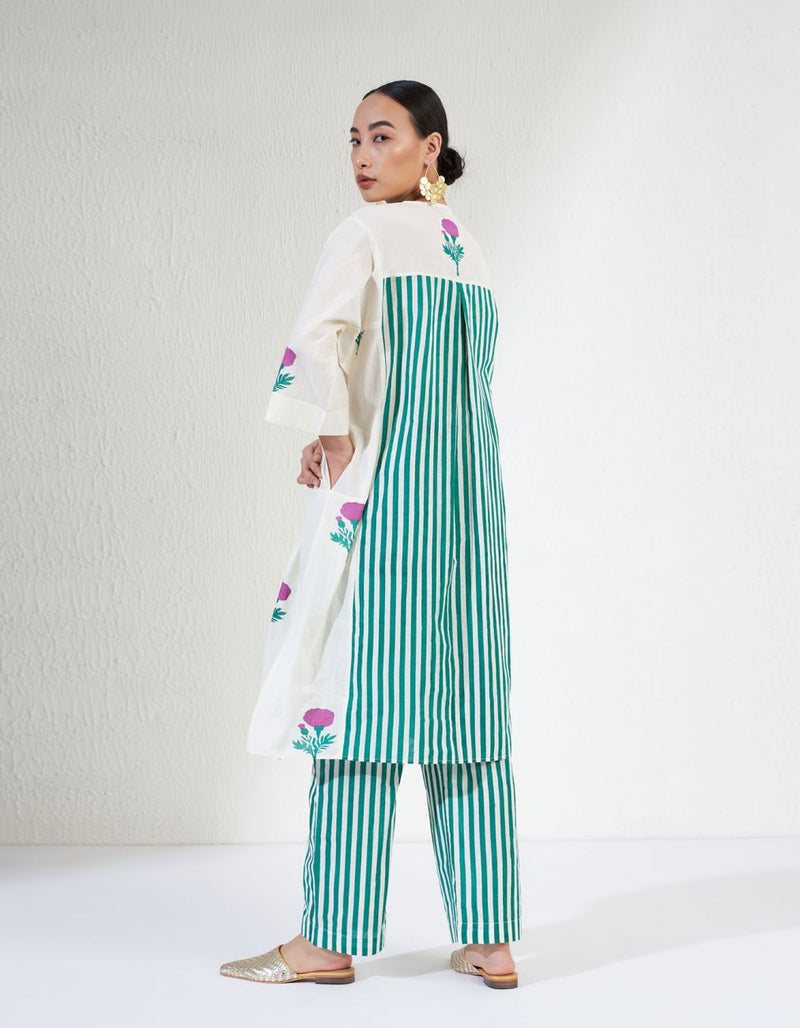 Tara Set cotton Artisan made - Block Printed by Aavidi for women Worldwide