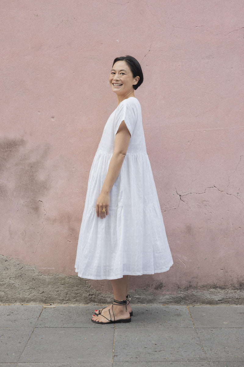 White Lily Dress-White