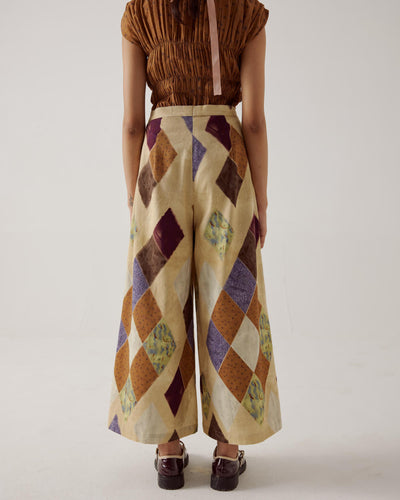 Wide leg pants-Argyle