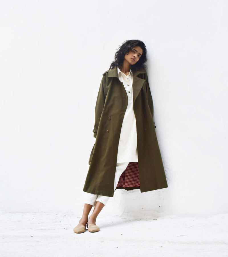 Willow Trench Coat Jackets & Overlays by Khara Kapas for women Worldwide