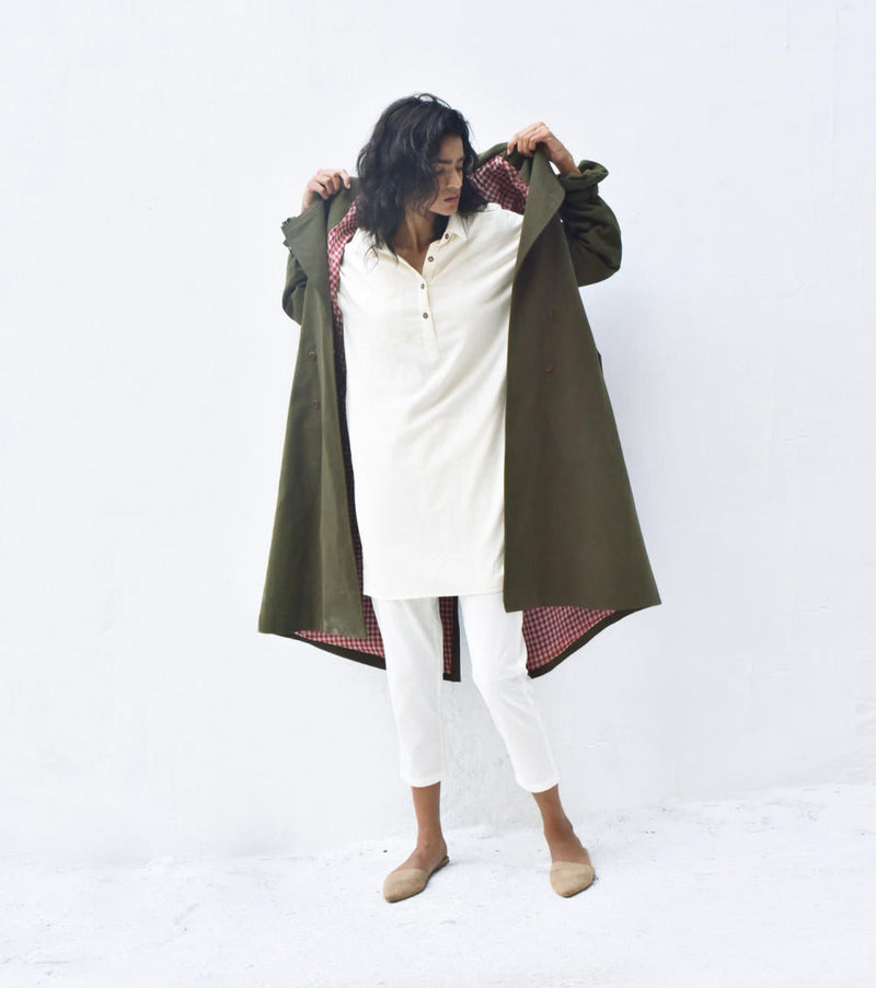 Willow Trench Coat Jackets & Overlays by Khara Kapas for women Worldwide