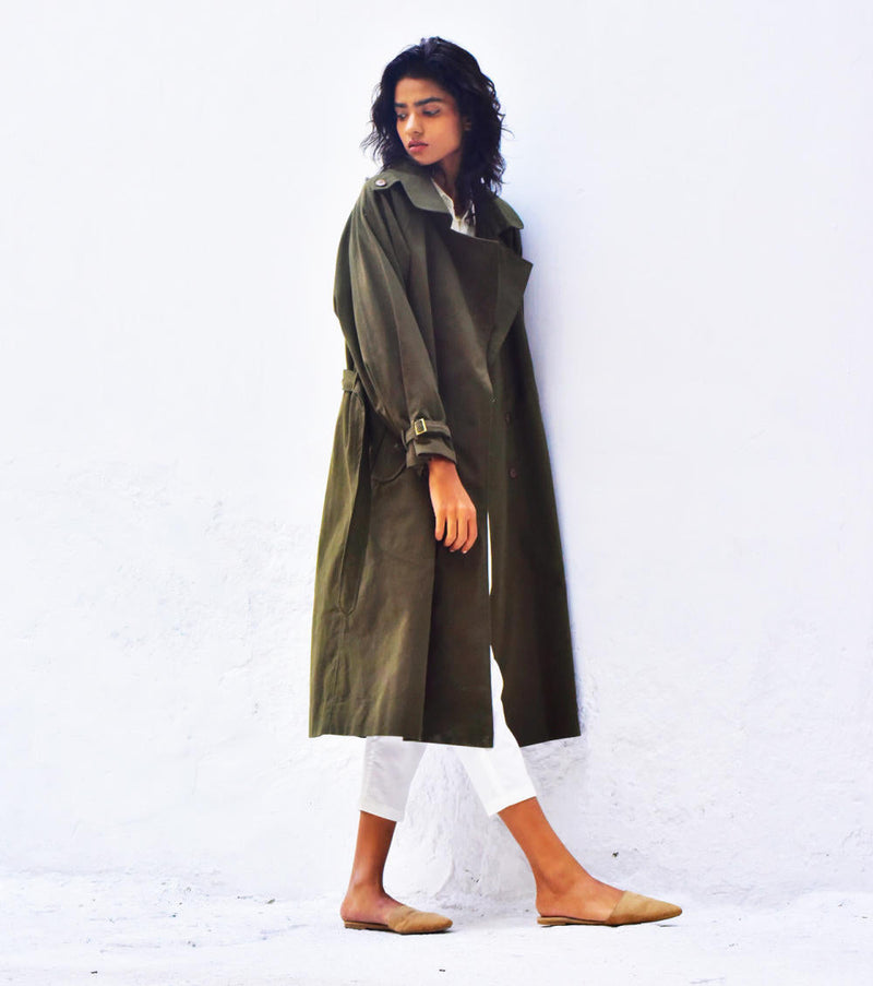 Willow Trench Coat Jackets & Overlays by Khara Kapas for women Worldwide