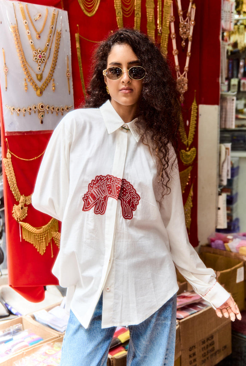 WOMEN'S WATSON SHIRT by JodiLife in white for women Worldwide