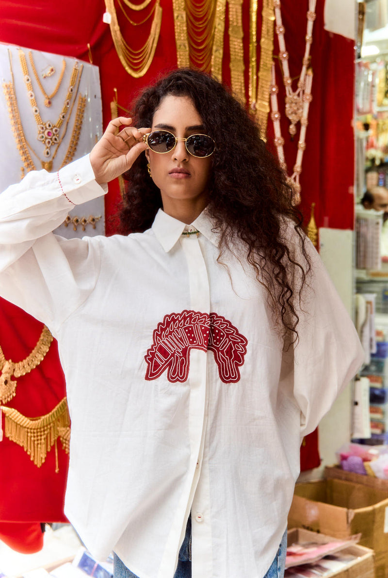 WOMEN'S WATSON SHIRT by JodiLife in white for women Worldwide