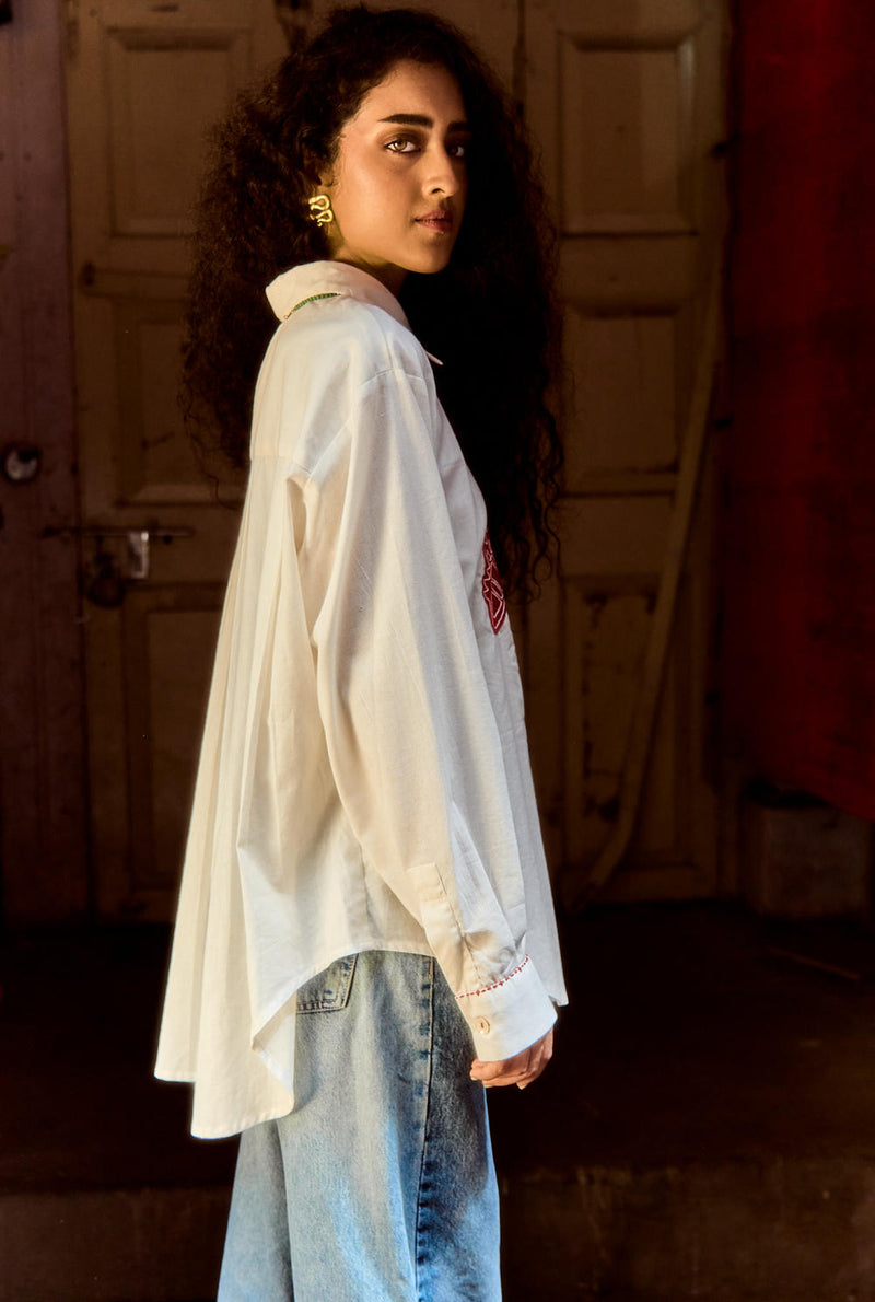WOMEN'S WATSON SHIRT by JodiLife in white for women Worldwide