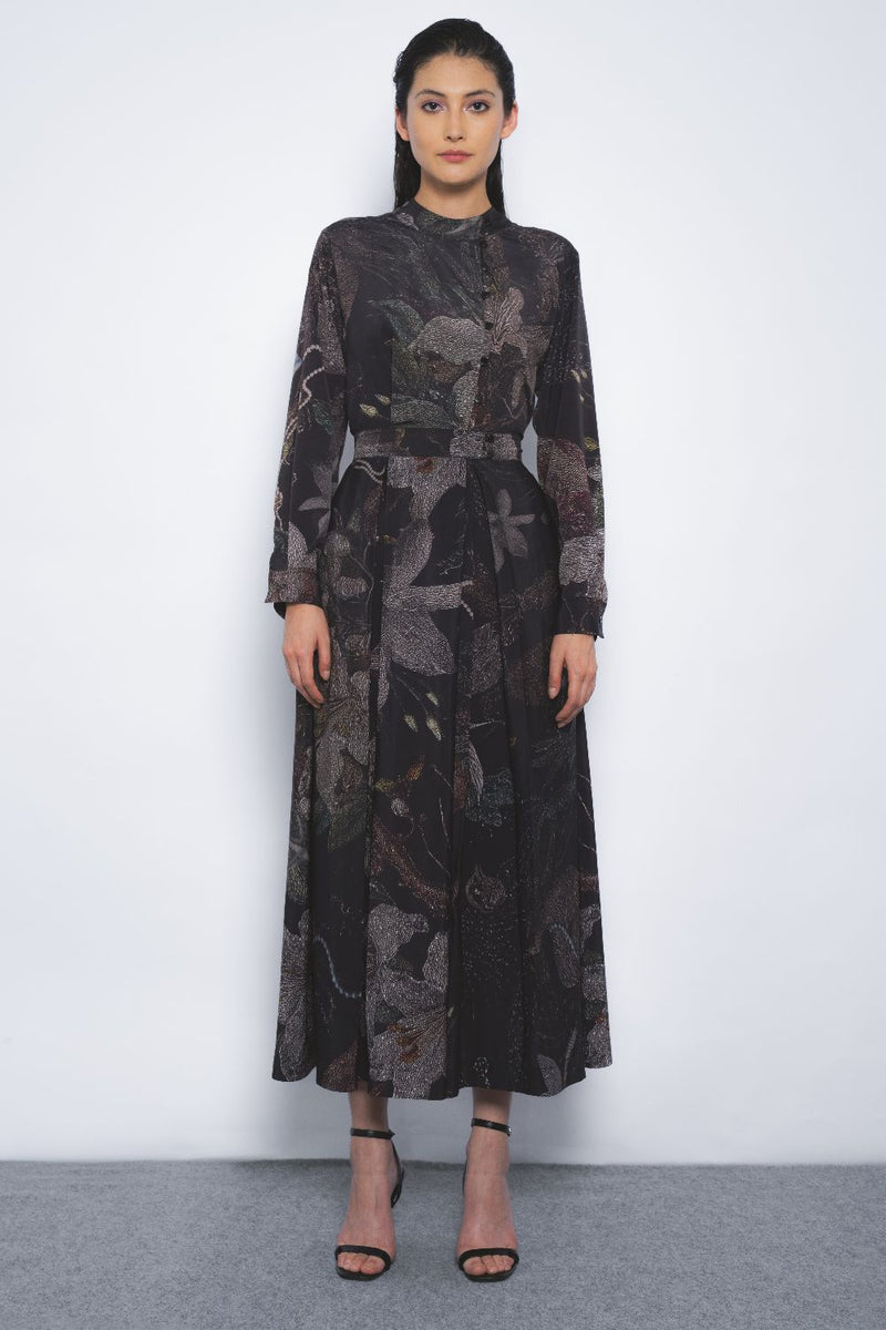 Wrap Dress in Silva Print by Leh Studios for women Worldwide