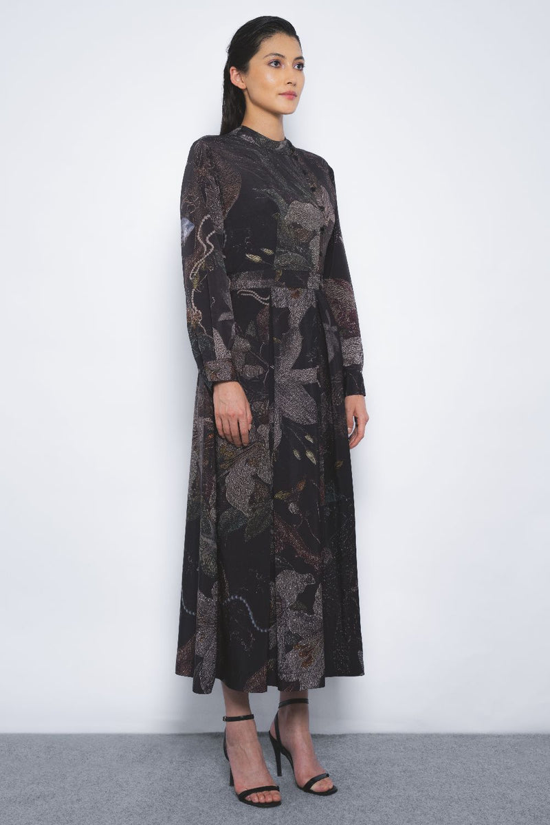 Wrap Dress in Silva Print by Leh Studios for women Worldwide