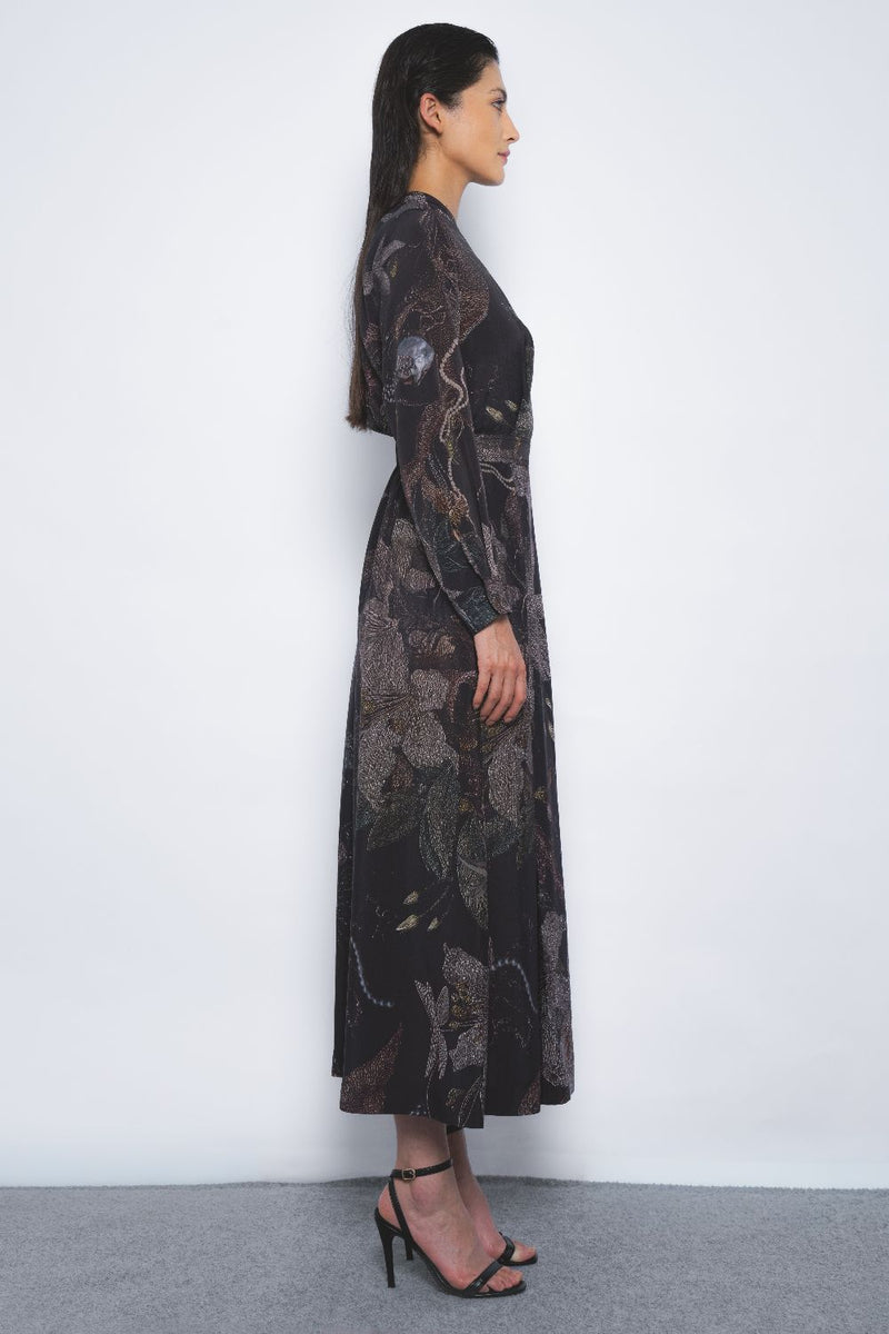 Wrap Dress in Silva Print by Leh Studios for women Worldwide