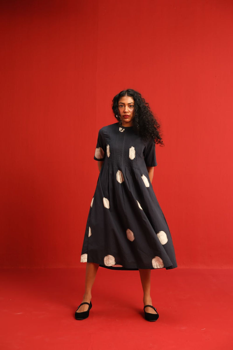 Ginger Dress cotton by Yam in black color for women Worldwide