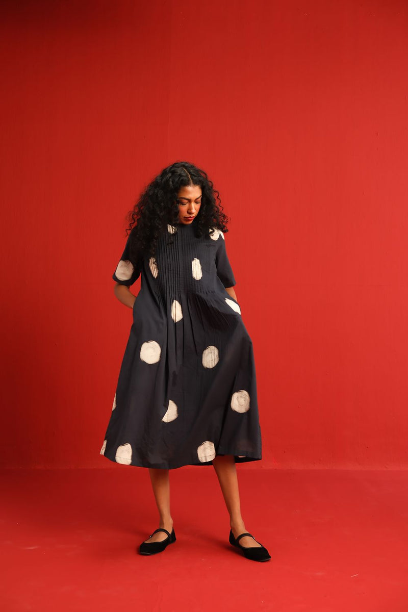 Ginger Dress cotton by Yam in black color for women Worldwide