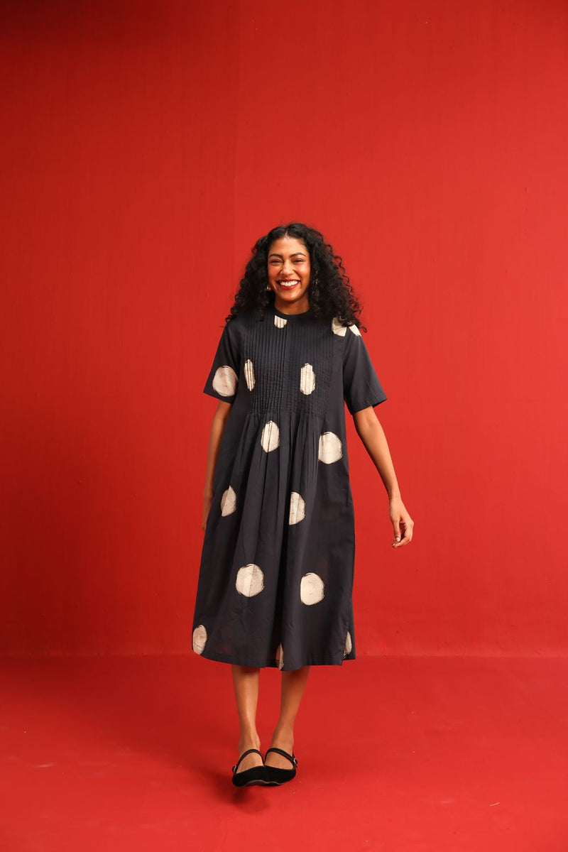 Ginger Dress cotton by Yam in black color for women Worldwide