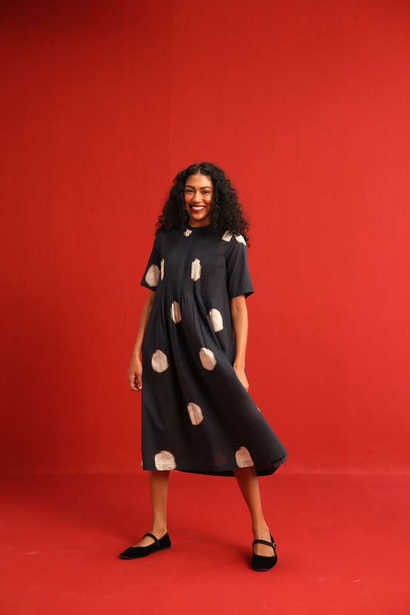 Ginger Dress cotton by Yam in black color for women Worldwide