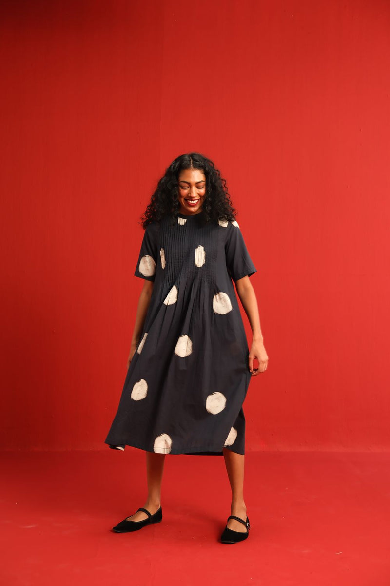 Ginger Dress cotton by Yam in black color for women Worldwide