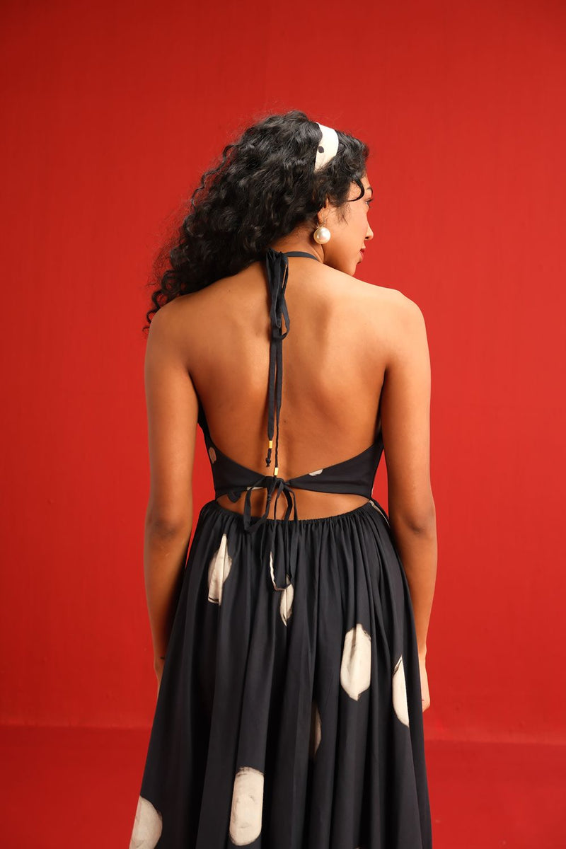 The Vivian Dress cotton by Yam in black color for women Worldwide
