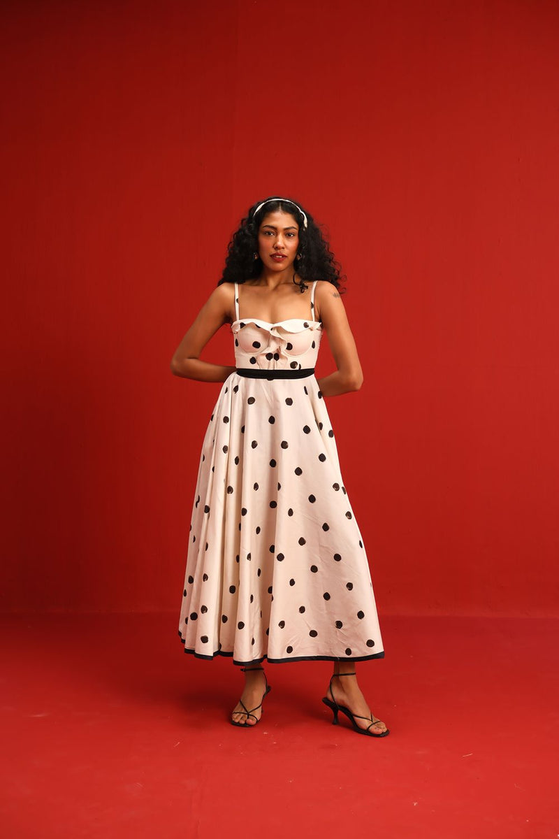 The Monroe Dress satin by Yam in black color for women Worldwide
