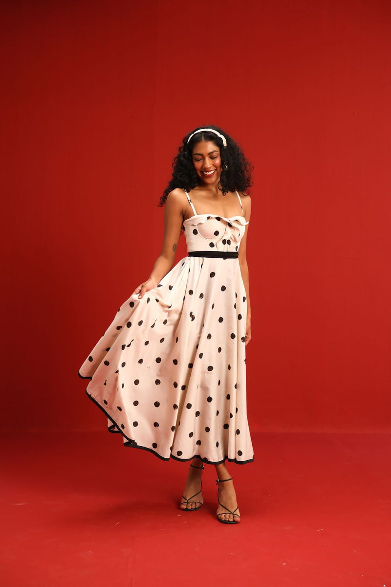 The Monroe Dress satin by Yam in black color for women Worldwide