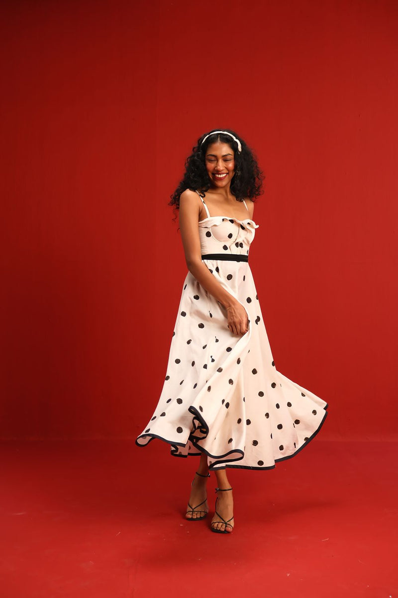 The Monroe Dress satin by Yam in black color for women Worldwide