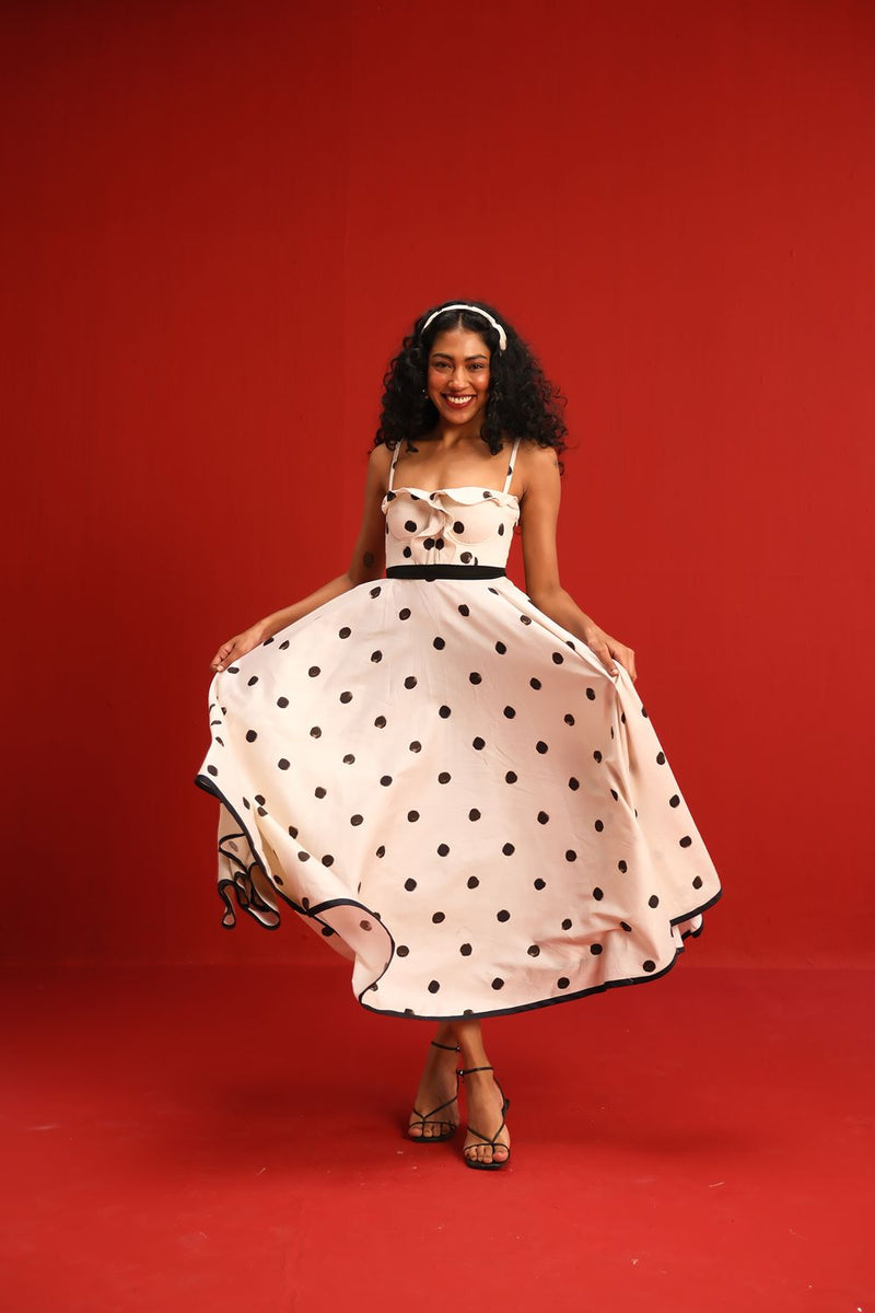 The Monroe Dress satin by Yam in black color for women Worldwide