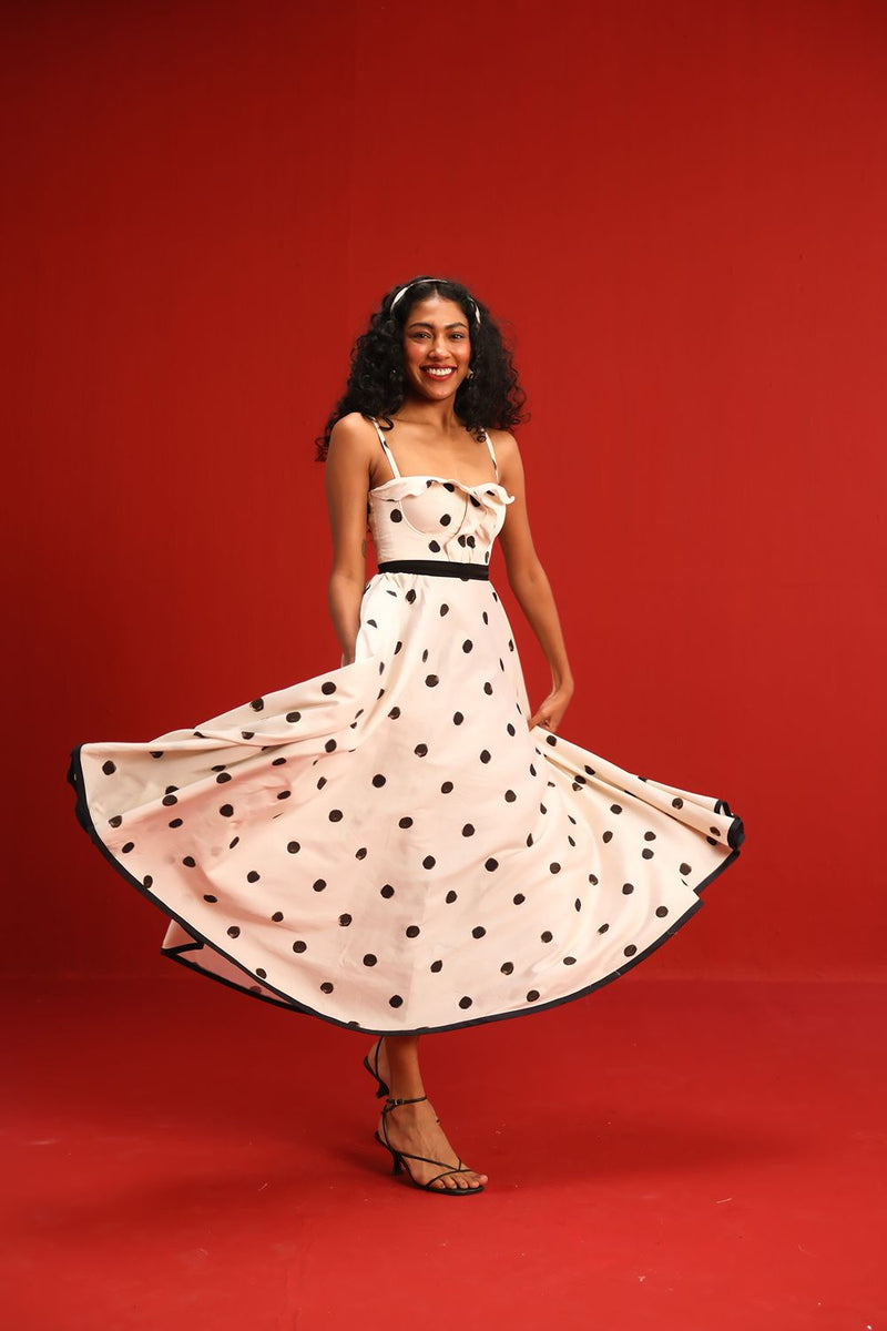 The Monroe Dress satin by Yam in black color for women Worldwide