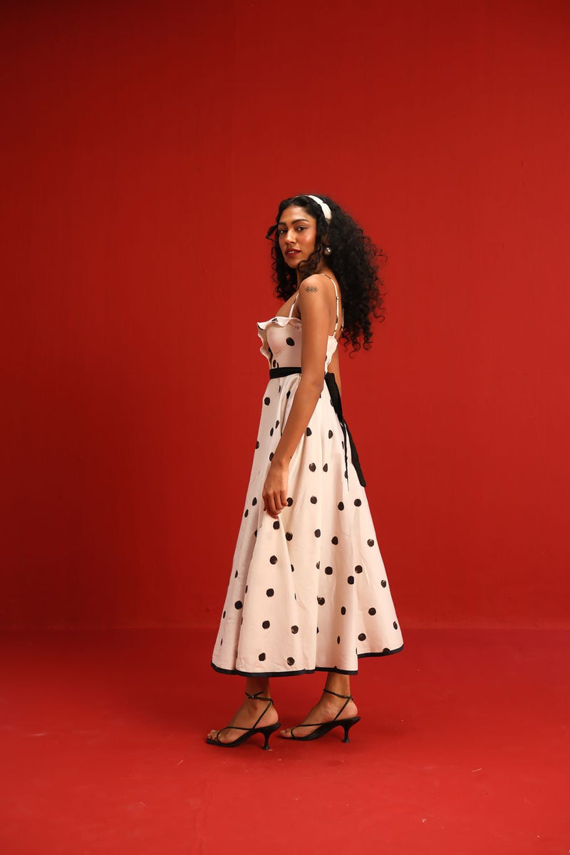 The Monroe Dress satin by Yam in black color for women Worldwide